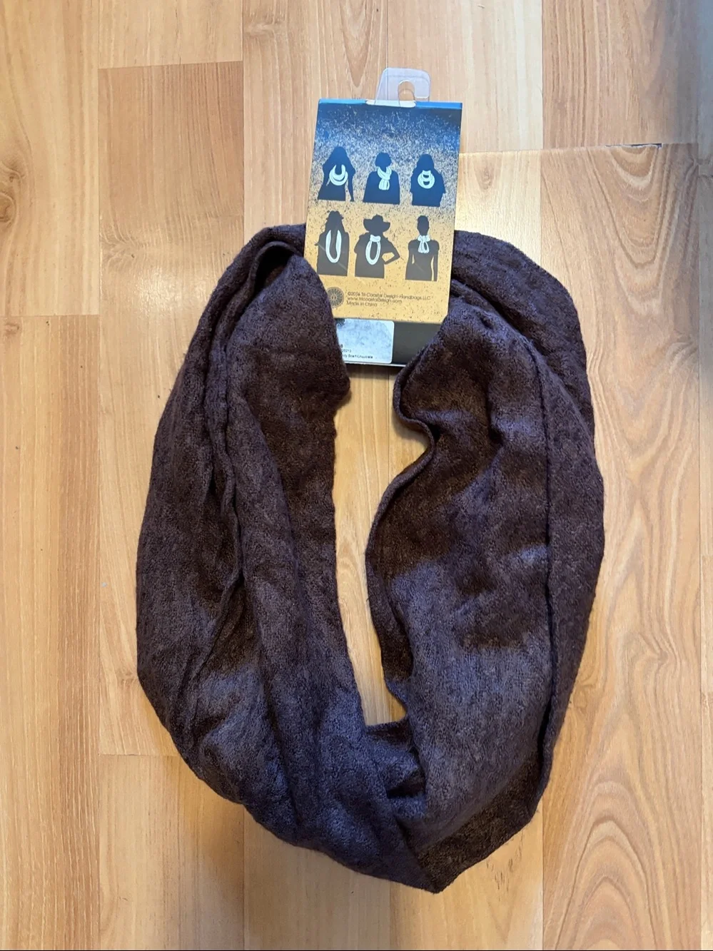 NWT Infinity brown scarf